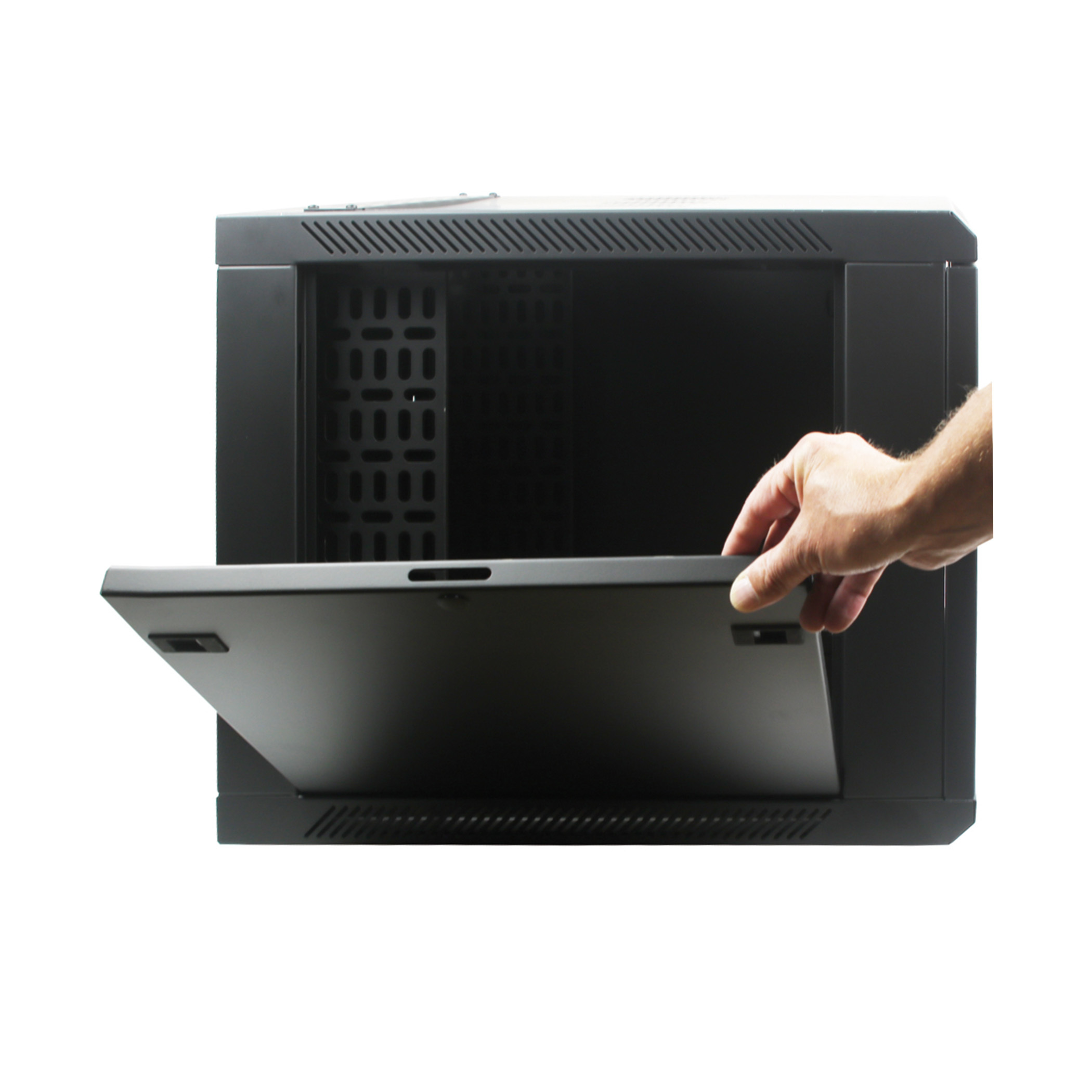 Rack pared 12U P.cristal tem. fondo 600 - r6612h