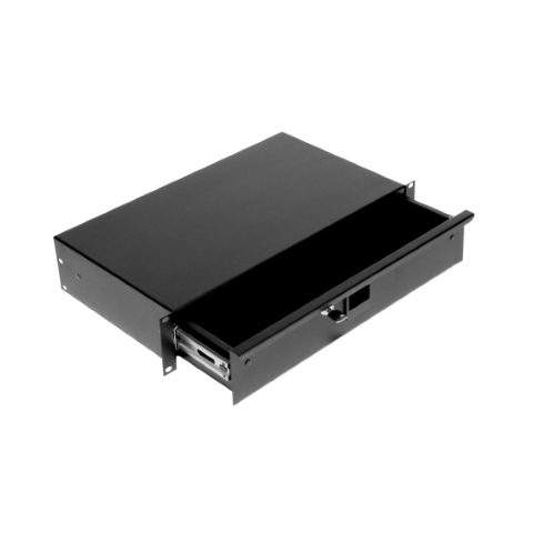 Tiroir acier a clé 4U fond 254mm