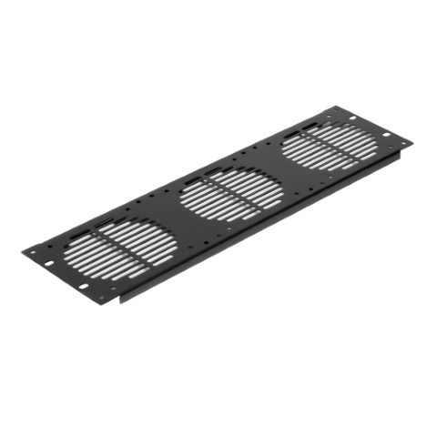 19" Rack Panel for 3 Fans 3U