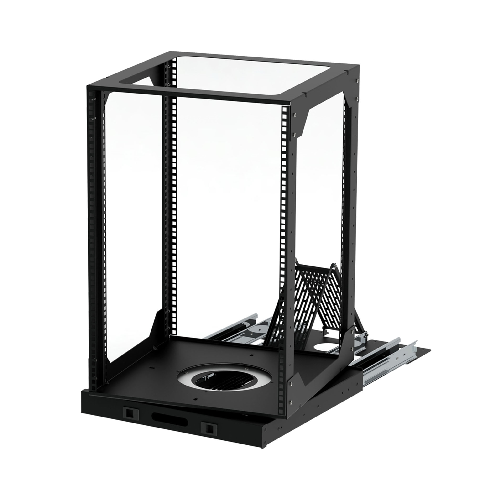 19" Slide & Rotate Rack System - r8010h